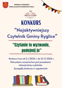 Konursk Najaktywniejszy Czytelnik plakat